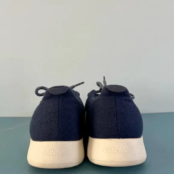 Allbirds Wool Runners Tuke Midnight Blue Lace Up Sneakers