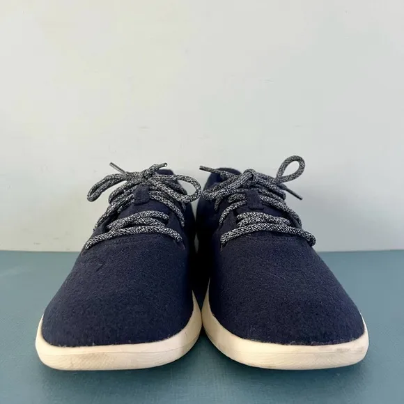 Allbirds Wool Runners Tuke Midnight Blue Lace Up Sneakers