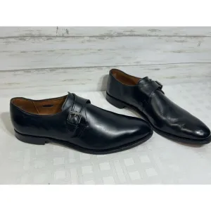 Allen Edmonds 15 D  &quot;Warwick&quot; Single Buckle Strap Black Dress Shoes $425 loafer