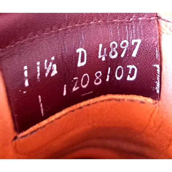 Allen Edmonds &quot;CHAPMAN&quot; WEATHERPROOF Men's Wingtip Boots 11.5 D 4897