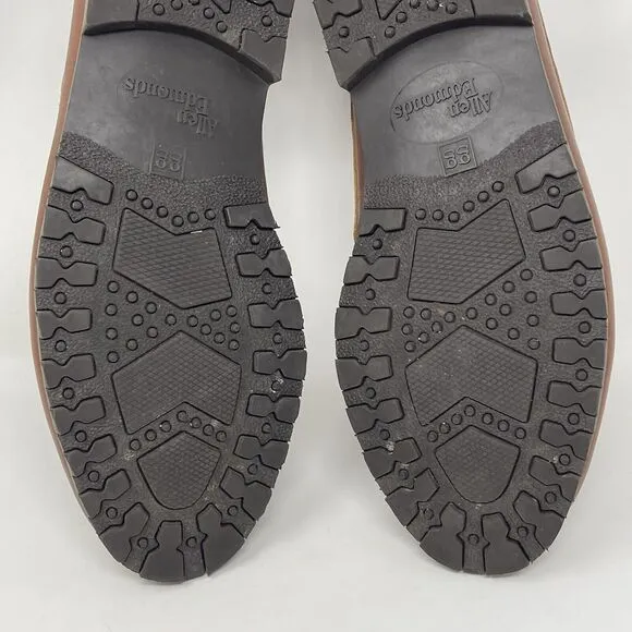 Allen Edmonds Bangor Boat Shoes Mens 10 D Brown Leather 3 Eye Casual Business