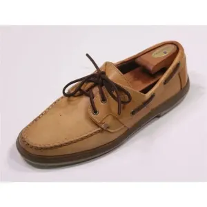 Allen Edmonds Eastport Tan Leather Boat Deck Shoes Men's US 11 D