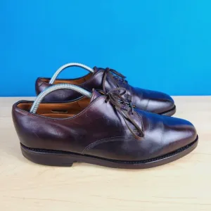 Allen Edmonds Holbrook 2002 Vtg Mens Size 10 Shoes Brown leather Blucher‎ shoes