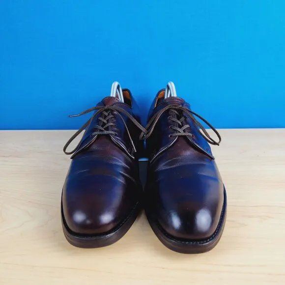 Allen Edmonds Holbrook 2002 Vtg Mens Size 10 Shoes Brown leather Blucher‎ shoes
