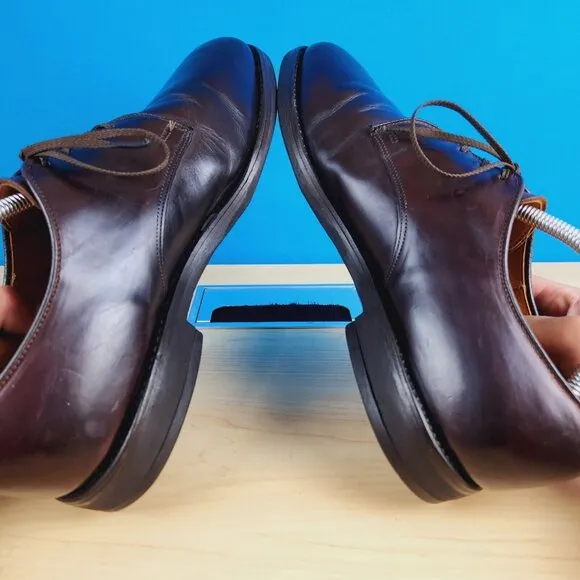 Allen Edmonds Holbrook 2002 Vtg Mens Size 10 Shoes Brown leather Blucher‎ shoes