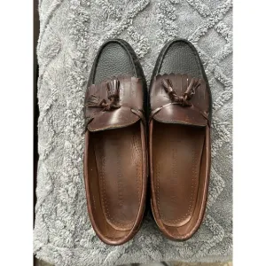 ALLEN EDMONDS Men's Size 12 Brown NASHUA Loafers Boat Shoes Leather Kiltie