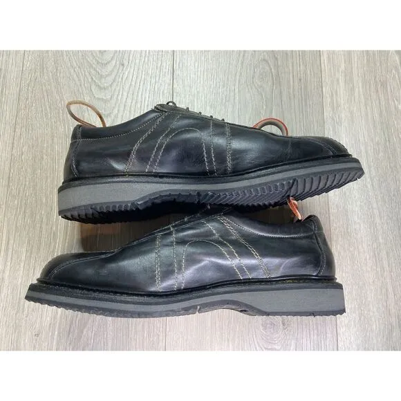 Allen Edmonds Shoes Men 8.5D Black Voyager Oxfords Leather Balmoral Lace Up 6180