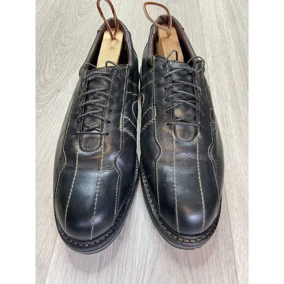 Allen Edmonds Shoes Men 8.5D Black Voyager Oxfords Leather Balmoral Lace Up 6180