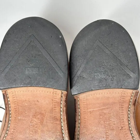 ALLEN EDMONDS Shoes Mens Size 11 D HILLCREST 5954 TAN Brown LEATHER Oxfords