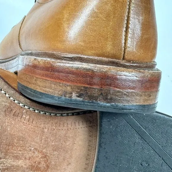 ALLEN EDMONDS Shoes Mens Size 11 D HILLCREST 5954 TAN Brown LEATHER Oxfords