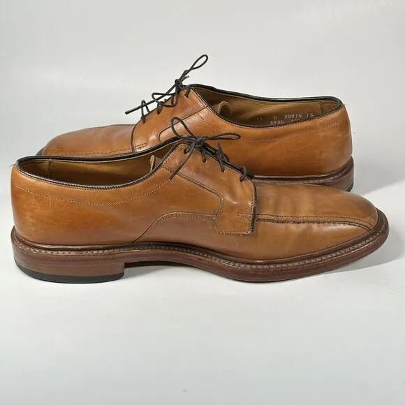 ALLEN EDMONDS Shoes Mens Size 11 D HILLCREST 5954 TAN Brown LEATHER Oxfords