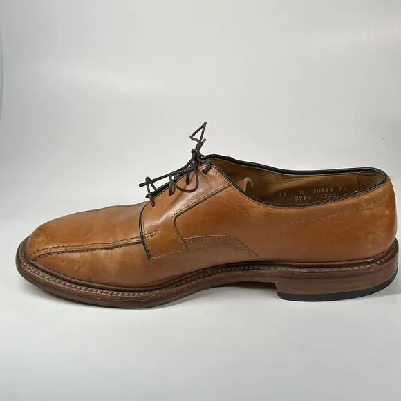ALLEN EDMONDS Shoes Mens Size 11 D HILLCREST 5954 TAN Brown LEATHER Oxfords