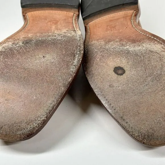 ALLEN EDMONDS Shoes Mens Size 11 D HILLCREST 5954 TAN Brown LEATHER Oxfords