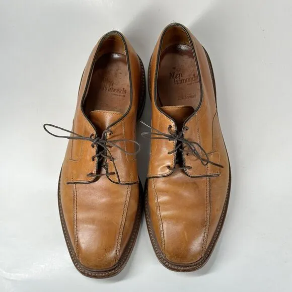 ALLEN EDMONDS Shoes Mens Size 11 D HILLCREST 5954 TAN Brown LEATHER Oxfords
