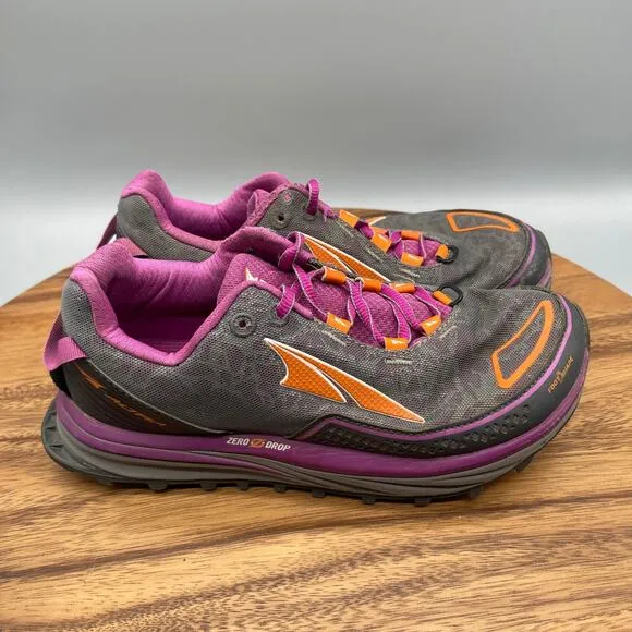 Altra Timp Shoes Womens Size 6.5 Purple Trail Running Comfort Walking Sneakers