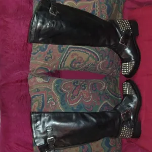 &quot;Steve Madden&quot; Tall Studded Moto Boots