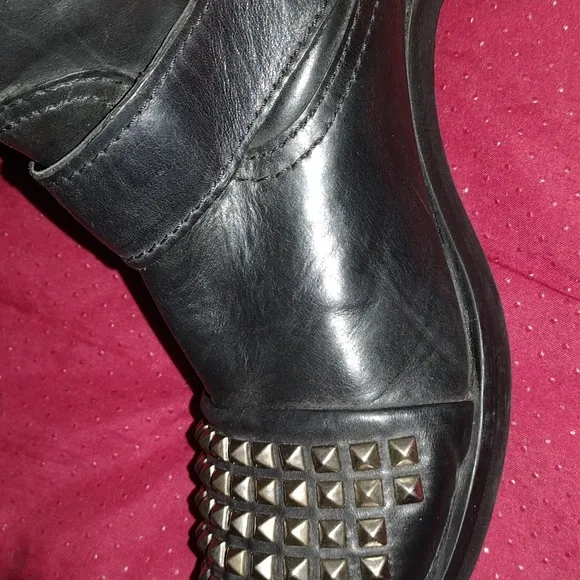 &quot;Steve Madden&quot; Tall Studded Moto Boots
