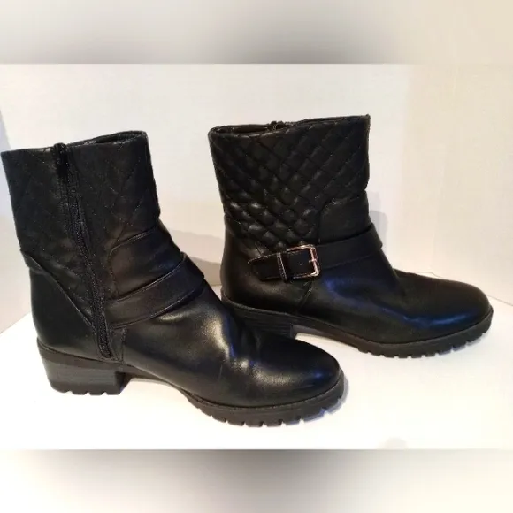 Anne Klein AK Sport Black Short‎ Boots sz. 10