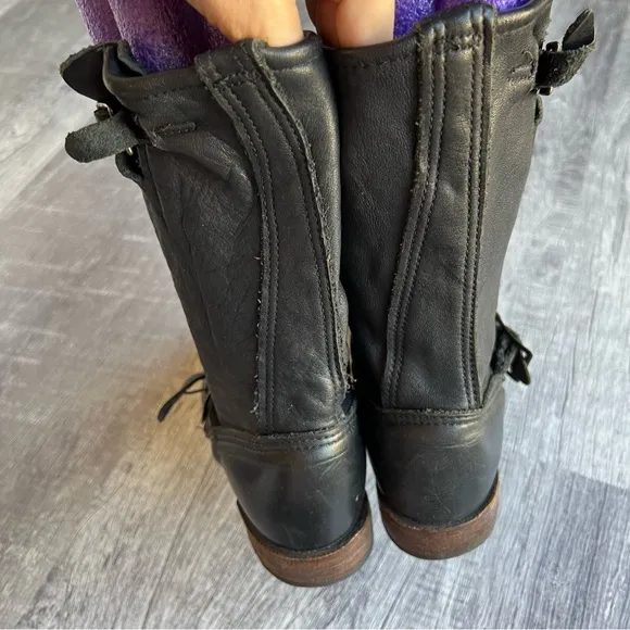 Anouk Women’s Tall Boots Military Button Up Size 8