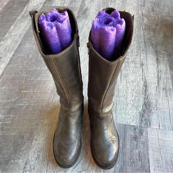 Anouk Women’s Tall Boots Military Button Up Size 8
