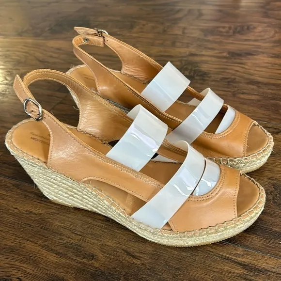 Anthropologie NAGUISA Espadrille Wedge Slingback Hand Crafted in Spain Sandals