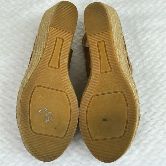 Anthropologie NAGUISA Espadrille Wedge Slingback Hand Crafted in Spain Sandals
