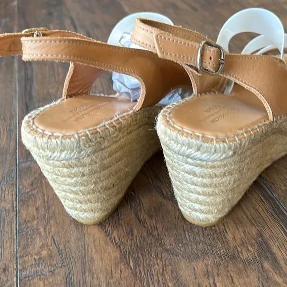 Anthropologie NAGUISA Espadrille Wedge Slingback Hand Crafted in Spain Sandals