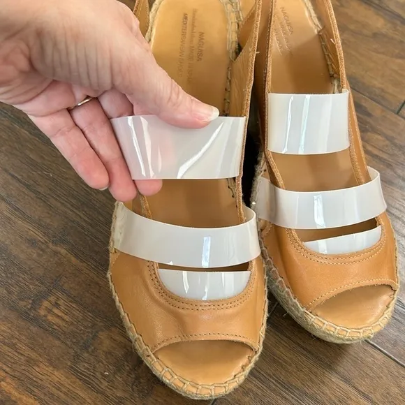 Anthropologie NAGUISA Espadrille Wedge Slingback Hand Crafted in Spain Sandals