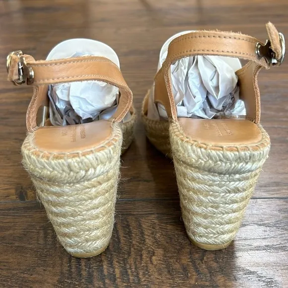 Anthropologie NAGUISA Espadrille Wedge Slingback Hand Crafted in Spain Sandals