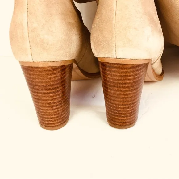 Anthropologie Splendid Darcie Over the knee Suede Boots in Natural Size 6