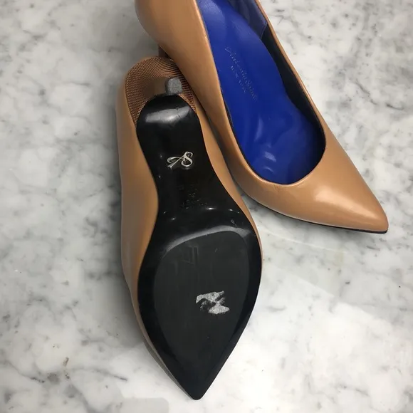 Antonia Saint New York Tan Leather Women's Shoes size 7