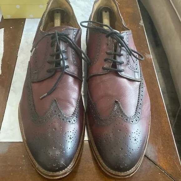 Antonio Maurizi Oxford Mens Shoes Size 11.5 see pics for wear on bottom