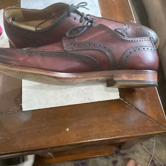 Antonio Maurizi Oxford Mens Shoes Size 11.5 see pics for wear on bottom