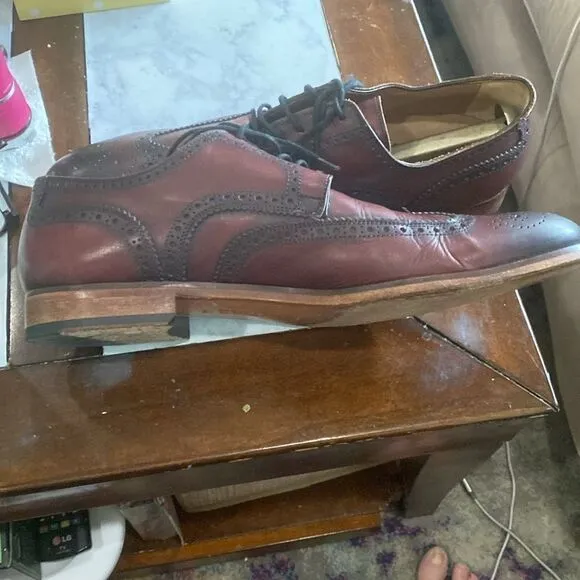 Antonio Maurizi Oxford Mens Shoes Size 11.5 see pics for wear on bottom