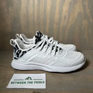 APL Techloom Tracer White Black Leopard Animal Print Shoes Sneakers Womens 5