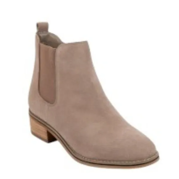 Aqua College Waterproof Lori Booties Dark Taupe Suede