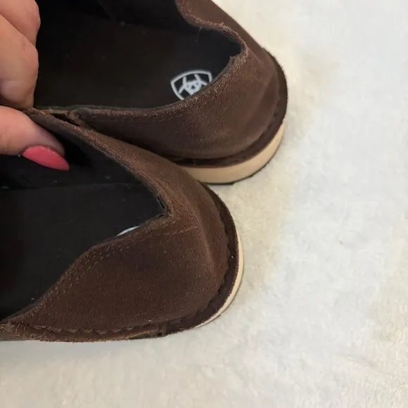 Ariat Cruiser Slip-On Casual Shoes Brown Leather Comfort Loafers Size 8.5