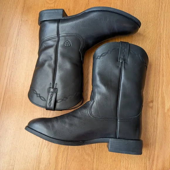 Ariat Heritage Roper Boots Mens Size 13D Black