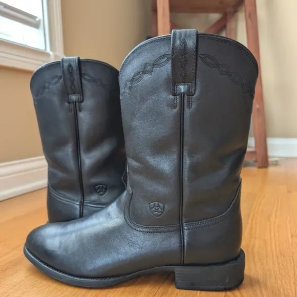 Ariat Heritage Roper Boots Mens Size 13D Black