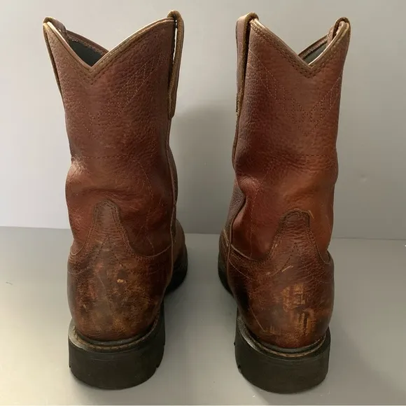 Ariat Sierra H20 Waterproof ATS Leather Goodyear Welt Work Boots 10D Brown