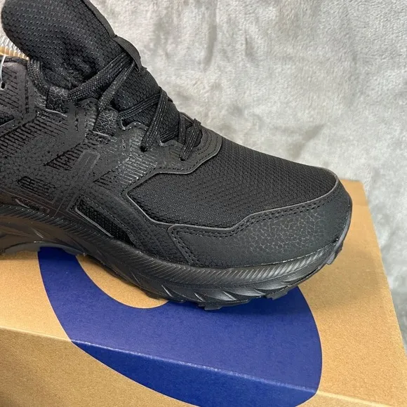 ASICS Gel Venture 9 Mens 10.5 Extra Wide Black Trail Running Shoes 1011B488-001
