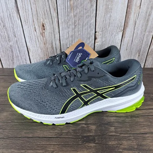 Asics GT-1000 Running Shoes Men's Sz 11 Sheet Rock Black Green (NWT) 1011B354