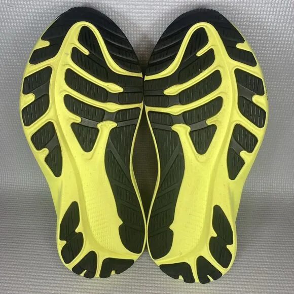 Asics GT-2000 12 Mens 9 Shoes Running Walk Black Upper Yellow Midsole Sneaker