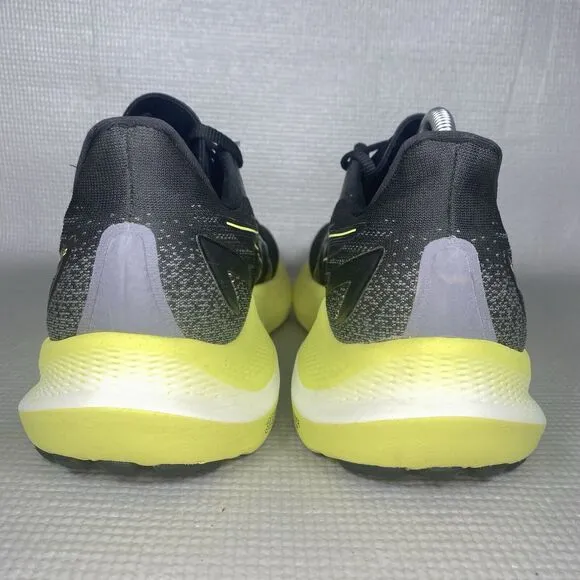 Asics GT-2000 12 Mens 9 Shoes Running Walk Black Upper Yellow Midsole Sneaker