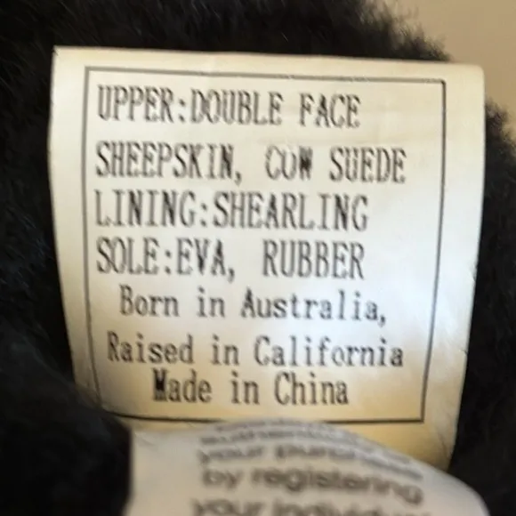 Australia Luxe Cosy Short Black Suede Leather Shearling Boots