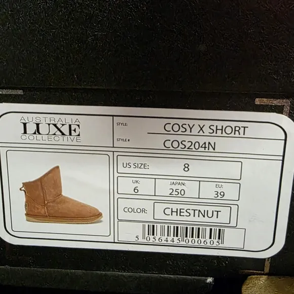 AUSTRALIA LUXE COSY XTRA SHORT CHESTNUT BOOTS