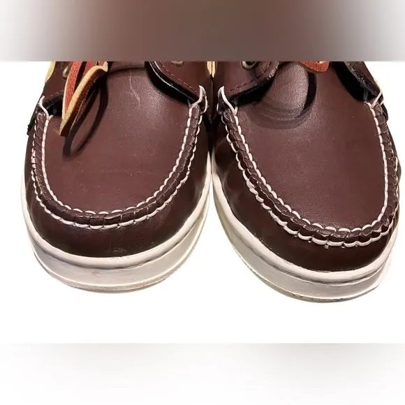 Australian by L’alpina Boat Shoes Leather White Overstitching Boat Shoes 7