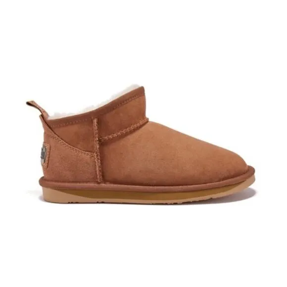 Australian Lux Cozy Ultra Short Boots in Chestnut.