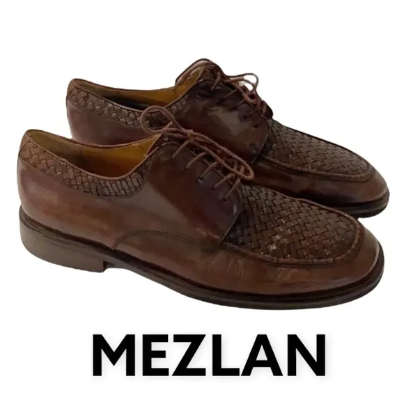 Authentic Mezlan men’s leather lace up shoes 10.5