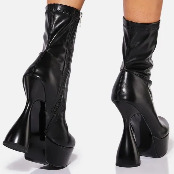 {Azalea Wang} Apollo Chunky Platform Ankle Bootie